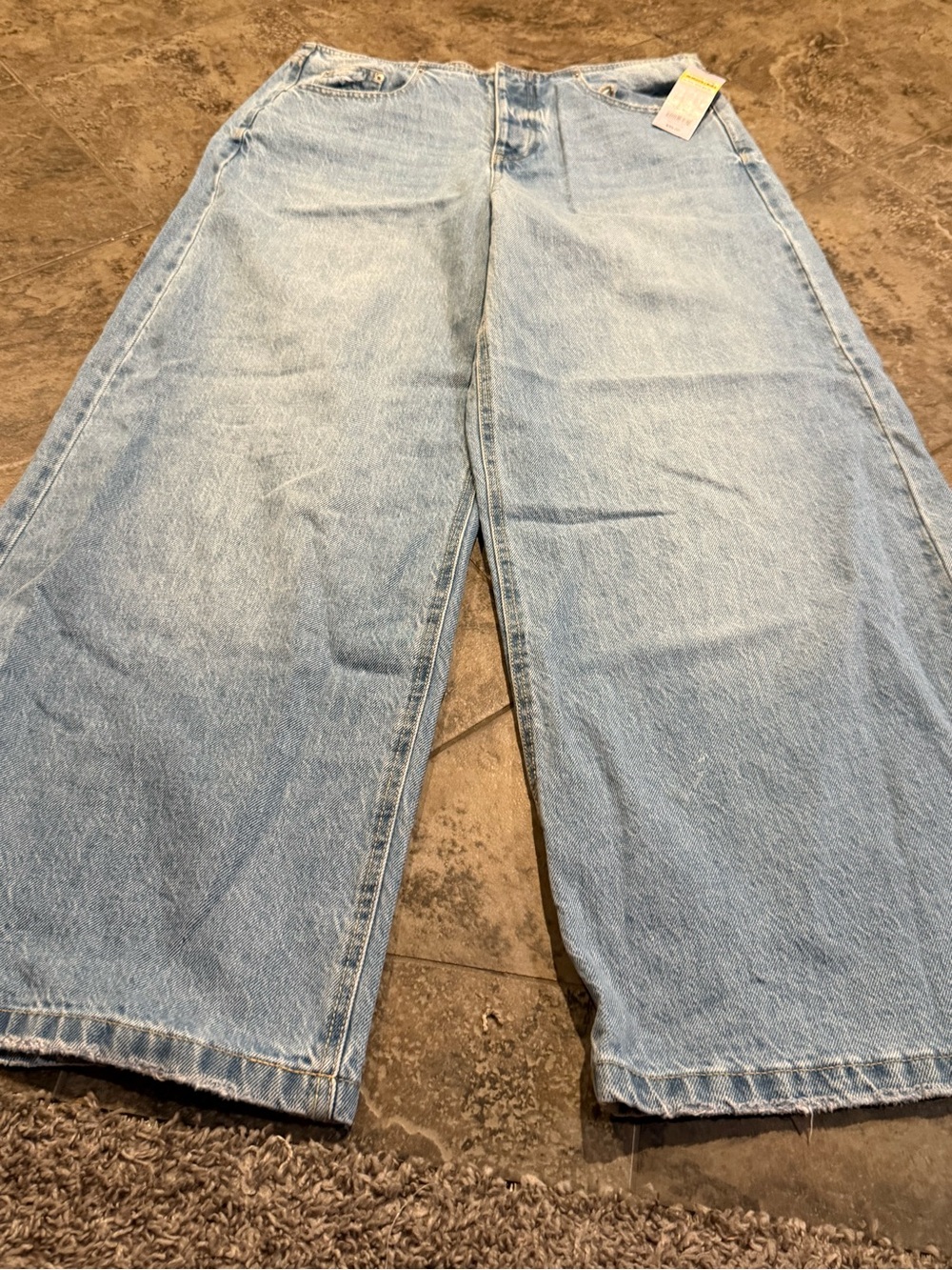 🐈Mid rise ultra wide leg wild fable Light Blue Jeans